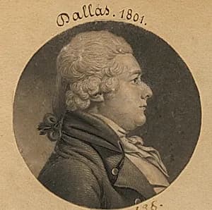 Alexander James Dallas by Charles Balthazar Julien Févret de Saint-Mémin, 12 Mar 1770 - 23 Jun 1852