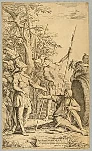 Alexander Visiting Diogenes by Salvator Rosa, Italian, 1615 - 1673