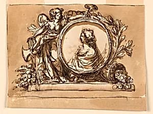 Allegorical portrait by Giuseppe Barberi, Italian, 1746–1809