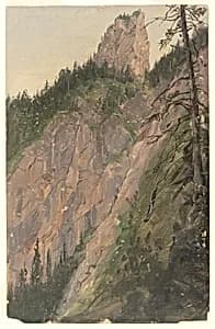 Alpine Landscape by Frederic Edwin Church, American, 1826–1900