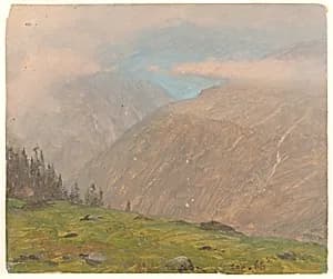 Alpine Landscape by Frederic Edwin Church, American, 1826–1900
