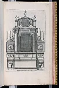 Altar Design by D. Antoine Pierretz, French, active 1647