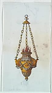 Altar Lamp by Luigi Righetti, Italian, 1780 - 1819