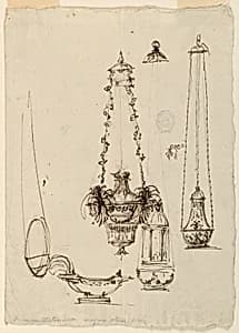 Altar Lamps, Censers, Incense Boat by Giuseppe Barberi, Italian, 1746–1809