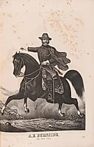 Ambrose Everett Burnside by Ehrgott & Forbriger Lithography Company, active 1856 - 1869