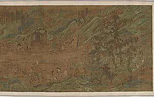 An Imperial Hunt by Formerly attributed to Zhao Mengfu 趙孟頫 (1254-1322)