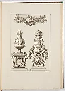 Andiron Designs by Gilles-Marie Oppenord, French, 1672–1742