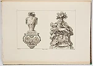 Andiron Designs by Gilles-Marie Oppenord, French, 1672–1742