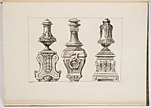 Andiron Designs by Gilles-Marie Oppenord, French, 1672–1742
