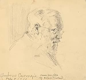 Andrew Carnegie by Orlando Rouland, 1871 - 27 Jun 1945