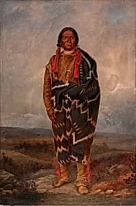Apache Indian by Antonion Zeno Shindler, 1813 Bulgaria-died Washington, DC 1899