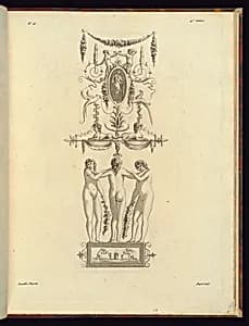 Arabesque Design by Etienne de Lavallée, French, 1735 – 1802