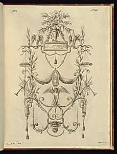 Arabesque Design by Etienne de Lavallée, French, 1735 – 1802