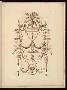 Arabesque Ornament Design by Etienne de Lavallée, French, 1735 – 1802