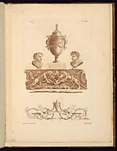 Arabesque Ornament Design by Etienne de Lavallée, French, 1735 – 1802