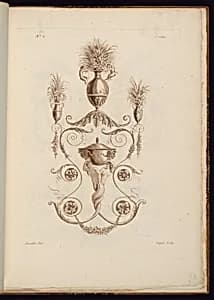 Arabesque Ornament Design by Etienne de Lavallée, French, 1735 – 1802