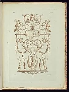 Arabesque Ornament Design by Pierre Thomas Le Clerc, French, ca. 1740 - ca. 1796