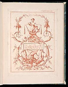 Arabesque Ornament Design by Jean-Baptiste Huet, French, 1745 – 1811