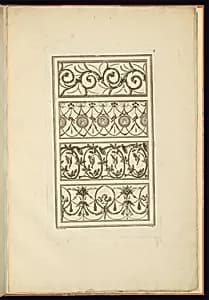 Arabesque Ornament Designs by Jean-Baptiste Fay, French, active 1765 – 1790s