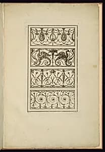 Arabesque Ornament Designs by Jean-Baptiste Fay, French, active 1765 – 1790s