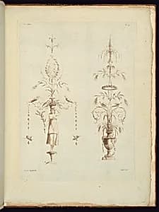 Arabesque Ornament Designs by Etienne de Lavallée, French, 1735 – 1802