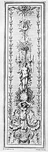 Arabesque Panel Design by Gilles Paul Cauvet, French, 1731–1788