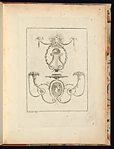 Arabesque Panel Design by Juste-François Boucher, French, 1736 – 1782