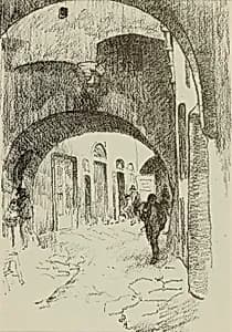 Arches, Via Strozzi by William Penhallow Henderson