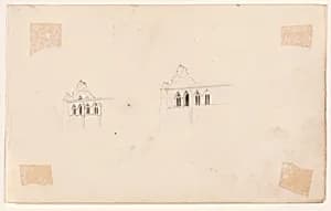Architectual study by George Linen, 29 Apr 1802 - 27 Sep 1888