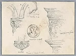 Architectural Details by Arnold William Brunner, American, 1857–1925