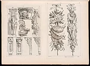 Architectural Ornament Designs by Gilles-Marie Oppenord, French, 1672–1742