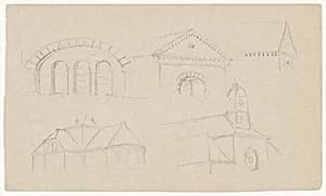 Architectural Sketches by Frederic Edwin Church, American, 1826–1900