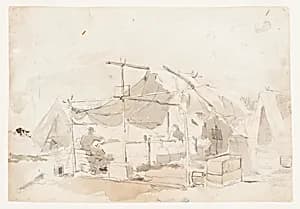 Army Cook's Tent by Winslow Homer, American, 1836–1910