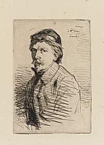 Auguste Delatre by James McNeill Whistler (1834-1903)