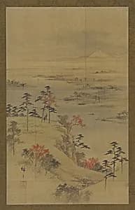 Autumn landscape by Utagawa Hiroshige II 歌川広重 二世 (1826-1869)
