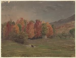Autumn Landscape, Vermont by Frederic Edwin Church, American, 1826–1900