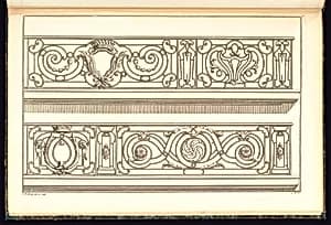 Balcony Balustrade Designs by Jean François Forty, active 1775 – 1790