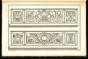 Balcony Balustrade Designs by Jean François Forty, active 1775 – 1790