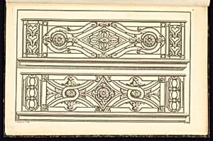 Balcony Balustrade Designs by Jean François Forty, active 1775 – 1790