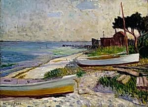 Beach Scene by William Glackens