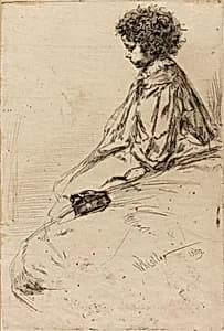 Bibi Lalouette by James McNeill Whistler (1834-1903)