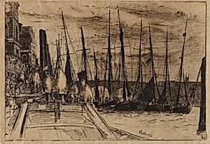 Billingsgate by James McNeill Whistler (1834-1903)