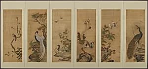 Birds and flowers by Unknown