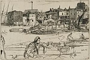 Black Lion Wharf by James McNeill Whistler (1834-1903)