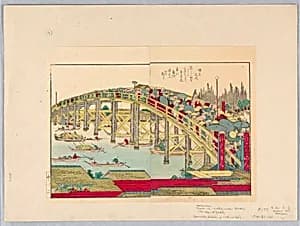 Bridge at Yedo by Katsushika Hokusai, 1760 – 1849