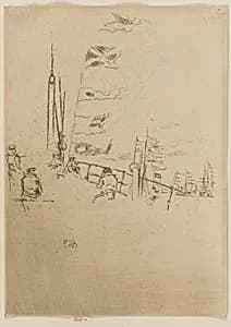 Bunting by James McNeill Whistler (1834-1903)