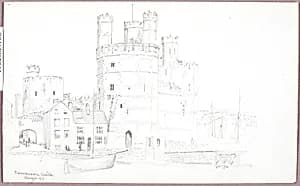 Caernarvon Castle by George Elbert Burr