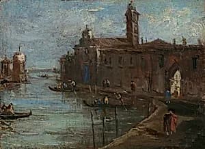 Canal in Venice by Unidentified (Italian)