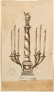 Candlestick by Giuseppe Barberi, Italian, 1746–1809