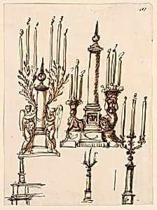 Candlesticks by Giuseppe Barberi, Italian, 1746–1809